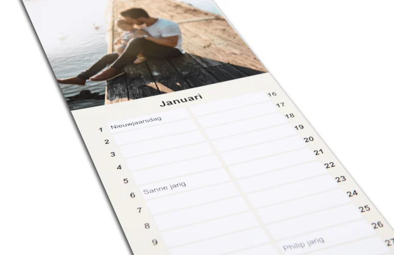 Ontwerp je eigen verjaardagskalender