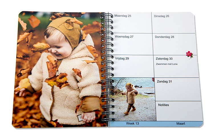 Foto-agenda spiraal maken